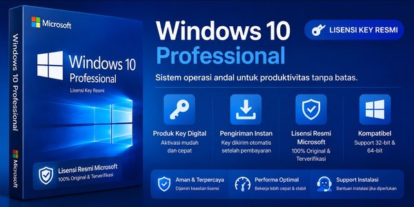 Microsoft Windows 10 Professional - 1 Device Lifetime
