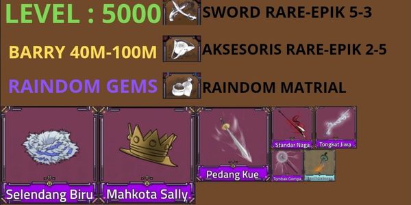 AKUN KING LEGACY LVL MAX 5000