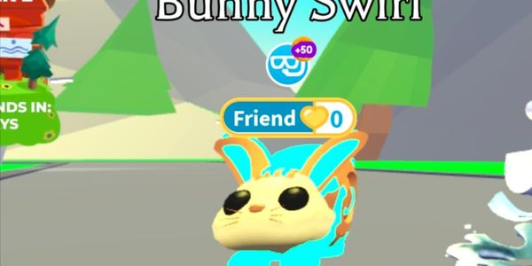 Mega Neon Bunny Swirl - Animale domestico Adopt Me