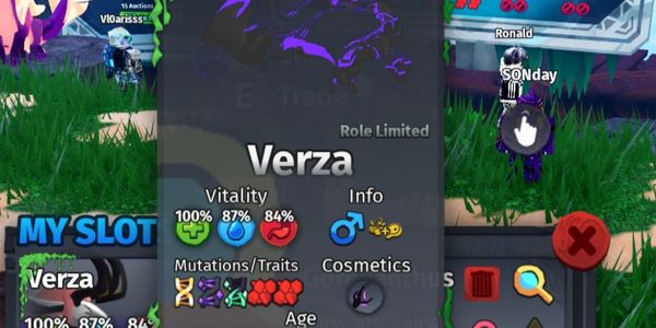 Stored Verza Shadow Glowtail Glimmer D+W | Stored Species | Creatures of Sonaria | Cos