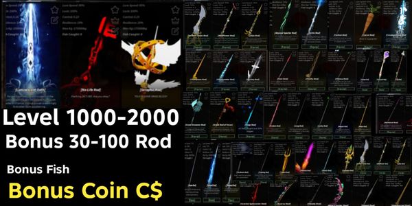 Akun Fisch Bonus Rod + Bonus Coin + Bonus Fish