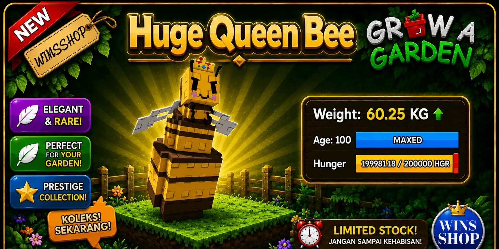 Buy Pets Queen Bee - Grow A Garden Grow A Garden cheapest June