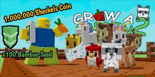 Grow A Garden 2 Account - 1 Million Sheckels Coin Bonus 3 Random Pets And 100 Bamboo Seeds