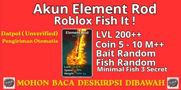 Akun Fish it | Element Rod