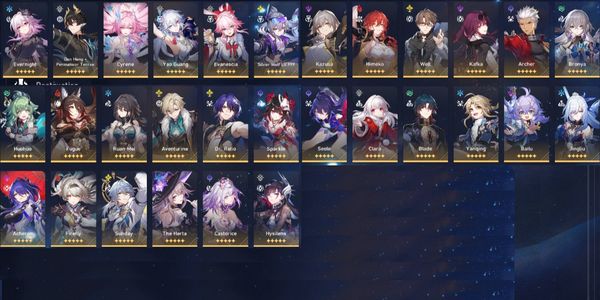 (ASIA) ENDGAME, 29 SSR 8 Sign. Archer + Acheron E2 + Evanescia + Castorice + Evernight + Cyrene + SW LV999 + Yao Guang + Hysilens + Firefly - 16