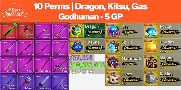 Permanent Fruit Account - No 8