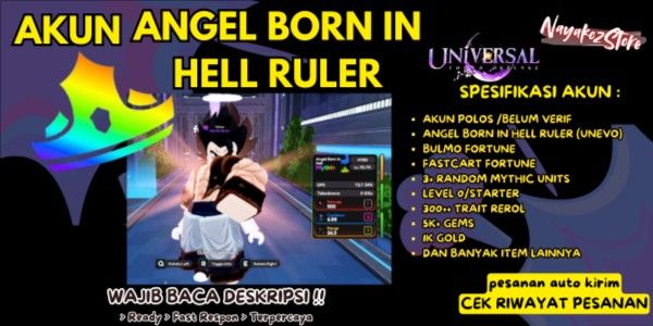 Angel Born in Hell Ruler Account / Gogeta UTDX