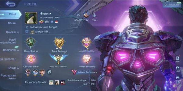 Compte ML Skin 313 / Skin Super Luxe Compte Sultan / Rappel Premium / Compte Prêt à l’Emploi