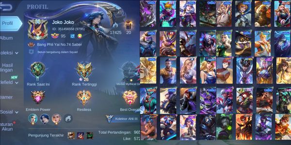 حساب Mobile Legends رخيص قوي [2287] بطل 132 زي 181