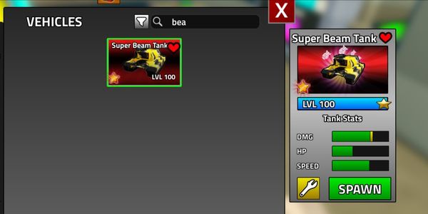 Super Beam Tank Max Star and Max Level (Limited Edition) - Military Tycoon