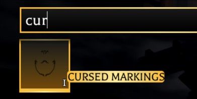 CURSED MARKINGS