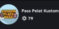 Custom Plate Pass