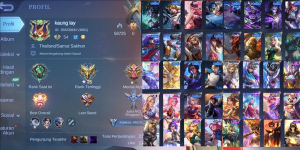 CHEAP Mobile Legends ACCOUNT GG [2288] HERO 113 SKIN 179