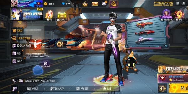 Free Fire GG accounts have many skins.