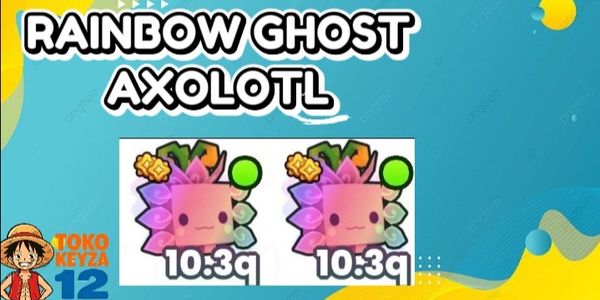 Rainbow Ghost Axolotl