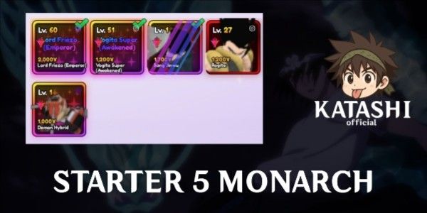 STARTER 5 + SHINY SJW MONARCH GOGETA | FREEZA | VEGETA | SJW | DENJI