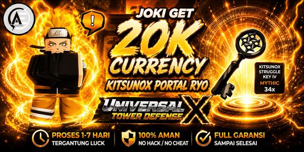 Joki Ottieni 20K Valuta Kitsunox Portal Ryo || Universal Tower Defense X (UTDX) ||