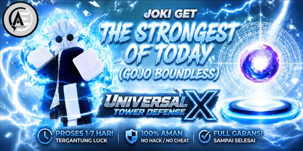 Joki Ottieni Il Più Forte di Oggi (Gojo Boundless) + Statistiche Complete SS || Universal Tower Defense X (UTDX) ||