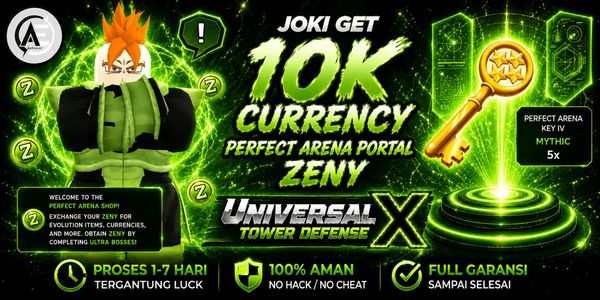 Joki Ottieni 10K Valuta Perfect Arena Portal Zeny (Ultra Boss Shop) || Universal Tower Defense X (UTDX) ||