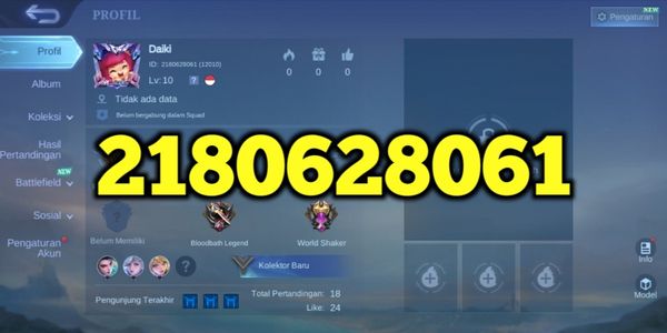 Beautiful ID Mobile Legends Ready to Rank