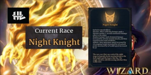Akun Wizard Alchemy Legendary Race Night Knight
