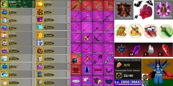 Blox Fruit account Sultan specs