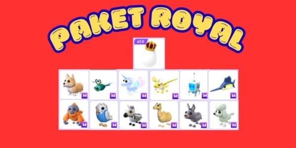 ADOPT ME ACCOUNT - ROYAL PACKAGE (READ DESCRIPTION)