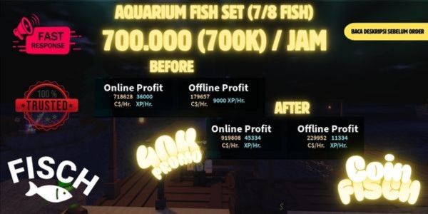 Aquarium Fish (700K C / Hour)