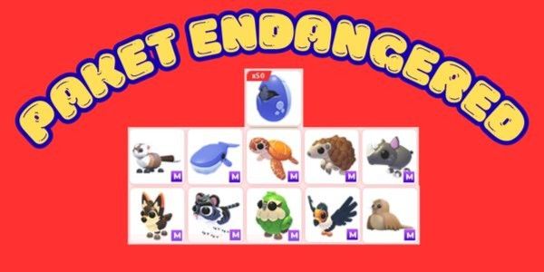AKUN ADOPT ME - PAQUETE ENDANGERED (LEER DESCRIPCIÓN)
