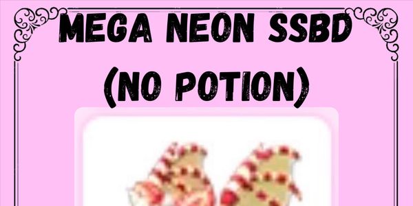 Mega Neon Strawberry Shortcake Bat Dragon NO POTION