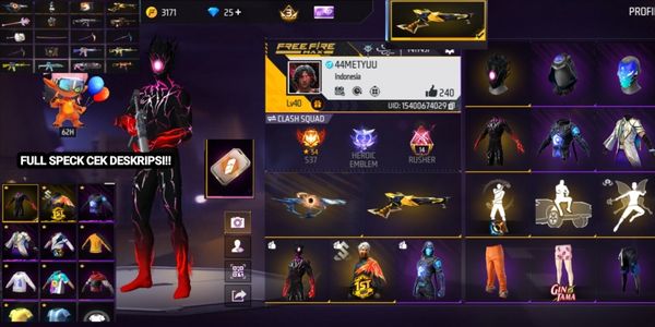 FREE FIRE SULTAN ACCOUNT READY TO SHOW OFF TO YOUR PARTNER
