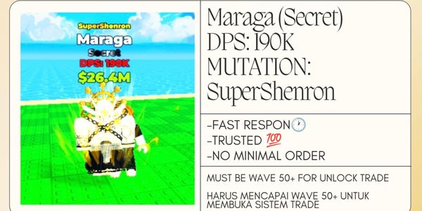 SuperShenron Maraga ดาเมจ DPS 190K
