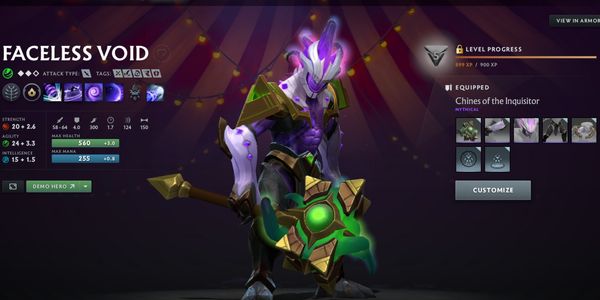 Chines of the Inquisitor - ชุด Facelees Void Diretide Collector's Cache 2022 Cache (แยกชิ้น)
