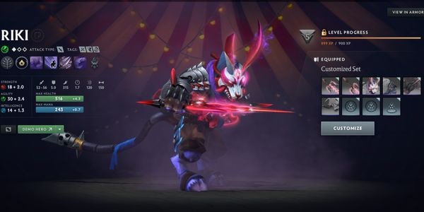 Scarlet Subversion - ชุด Riki Diretide Collector's Cache 2022 Cache (แยกชิ้น) Dota 2