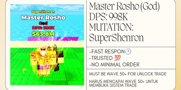SuperShenron Master Rosho ดาเมจ DPS 998K