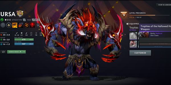 ถ้วยรางวัลแห่งการล่าศักดิ์สิทธิ์ - Ursa Set Diretide Collector's Cache 2022 Cache (แยกชุด)