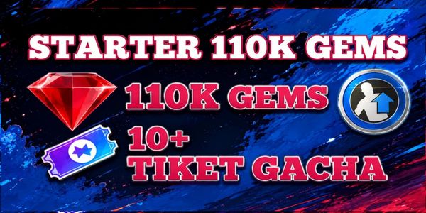 STARTER 110K GEMS!