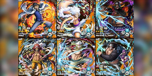 ไอดี 5 Extreme Sabo EX Max Nika EX V2 Blackbeard EX V2 Roger EX Whitebeard EX Kuma Bonney Max [Android/iOS]