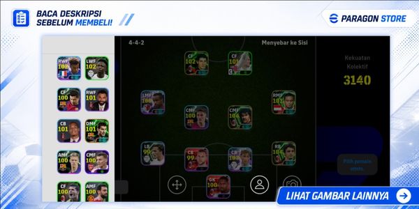 Efootball Account Power 3000+ Premium Series