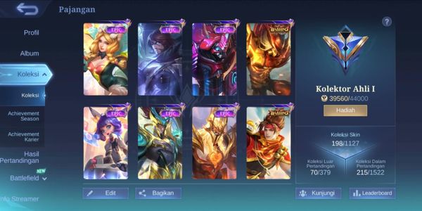 Mobile Legends Expert Collector Account - Cheap & cool specs