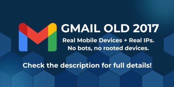 Old Gmail account created in 2017