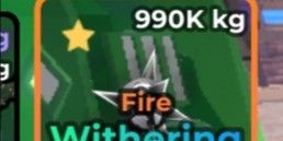 Withering Core Mutasi Fire