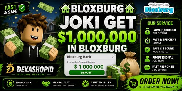 JOKI 1,000,000 (1M) Bloxburg Cash
