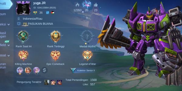 Cheap GG Mobile Legend Account (#15)