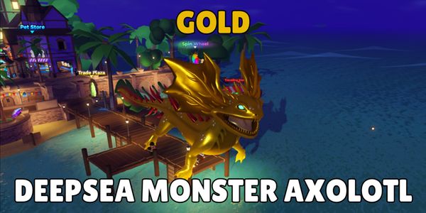 Gold Deepsea Monster Axolotl