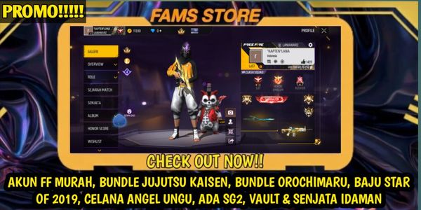 FF SULTAN ACCOUNT PROMO, HAS SG, MANY WEAPON VAULTS (Sultan)