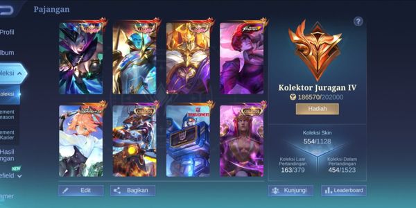 #522 Android & Ios | Skin 554 | Mega Collector 4 | 3 Legend | Aspirants Fanny | KOF Chou | 3 Transformers | Collector YSS