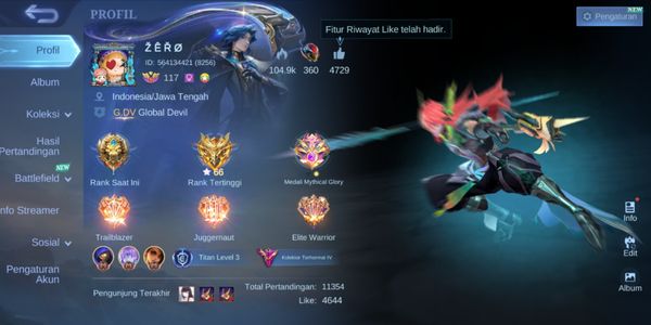 LEGEND JHONSON COLLECTOR KUFRA LIMITED KIMMY IRITHEL HAYABUSA VEXANA ROGER ANNUAL ANGELA HAYABUSA ZODIAC HILDA LANCELOT FULL SKIN LIGHTBORN ETC