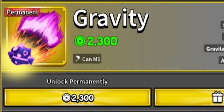 Gravity (Permanent)