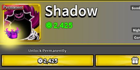 Shadow (Permanent)